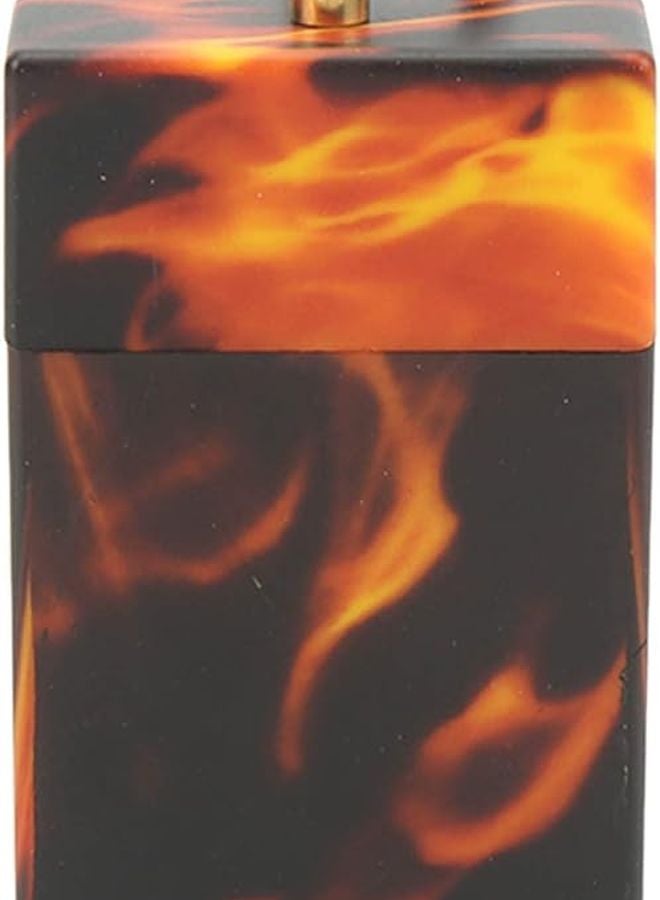 تصميم رخامي لهب، منفضة جيب محمولة من الفولاذ المقاوم للصدأ مع مشبك تسلق للمشي لمسافات طويلة والسفر في الهواء الطلق - Image 1